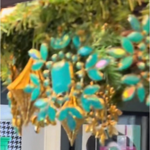 ISO At Home Turquoise Jeweled Ornament - Picture 2 of 2